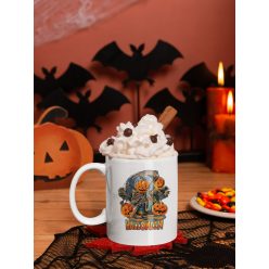 Halloweeni kaszás tök bögre
