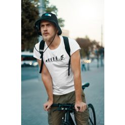 Kerékpáros evolúció fehér póló
