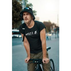 Kerékpáros evolúció fekete póló