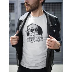 XMAS mikulásos fehér póló