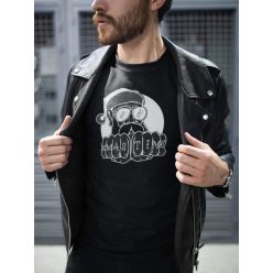 XMAS mikulásos fekete póló