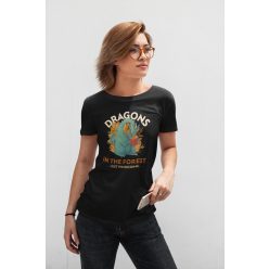 Dragons in the forest fekete póló