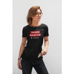 A könyv jobb volt fekete póló