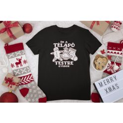 Télapó testre gyúrok fekete póló