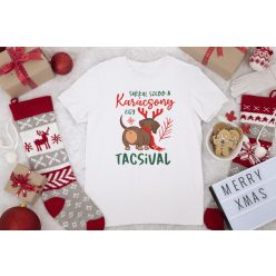 Tacsi karácsony fehér póló