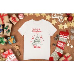 My first Christmas as a Mum fehér póló