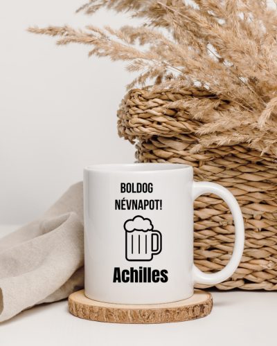 Boldog Névnapot Achilles bögre