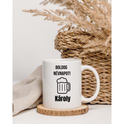 Boldog Névnapot Károly bögre
