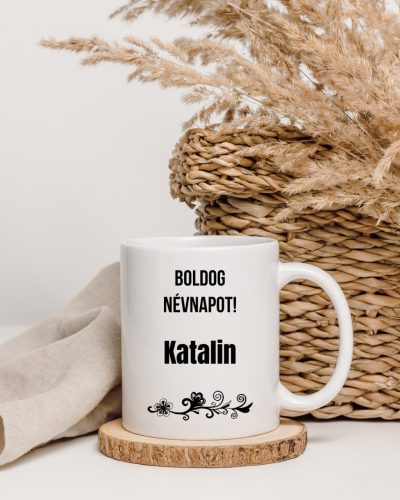 Boldog Névnapot Katalin bögre