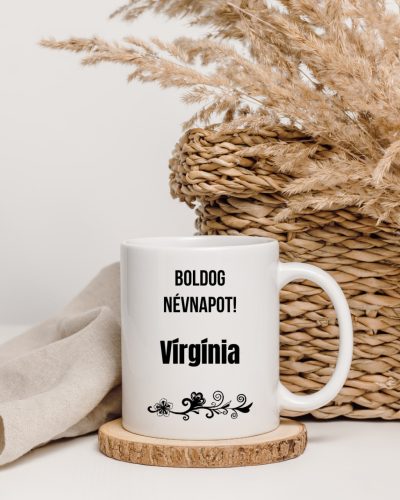Boldog Névnapot Vírgínia bögre