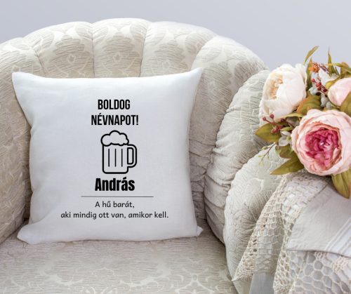 Boldog Névnapot András párna