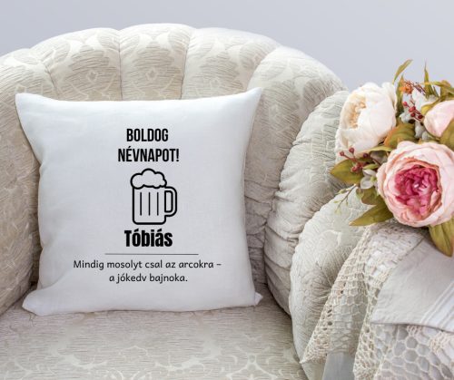 Boldog Névnapot Tóbiás párna
