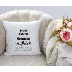 Boldog Névnapot Klementina párna