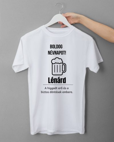 Boldog Névnapot Lénárd póló