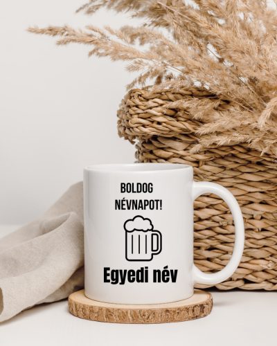 Boldog Névnapot egyedi neves bögre