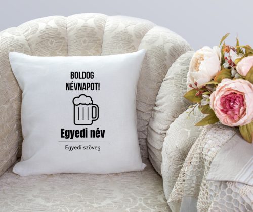 Boldog Névnapot Egyedi párna
