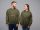 Hímzet Ponty mintás unisex kapucnis military pulóver