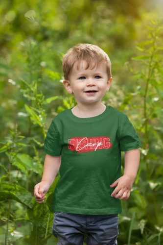 Carp Fishing gyerek póló üvegzöld