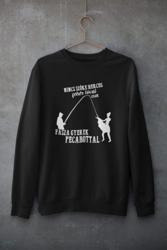 Nincs szőke herceg unisex pulóver fekete
