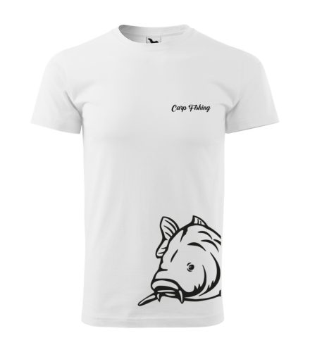 Carp Fishing férfi fehér póló