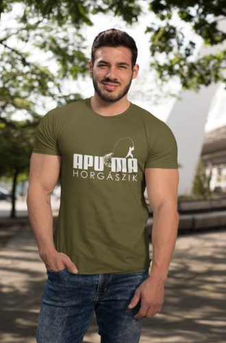 APUMA MA HORGÁSZIK férfi military póló