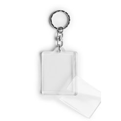 Fényképes kulcstartó, kétoldalas, fényképpel