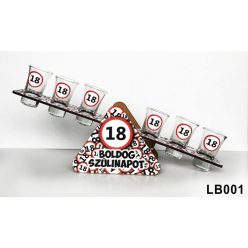 Libikóka 30 cm x 9,5 cm - 18 Boldog Szülinapot