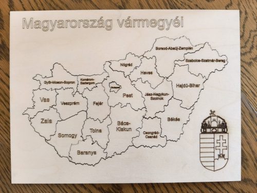 MegyeTérkép Játék puzzle