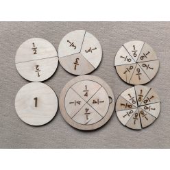 Törteket tanító fa körjáték.