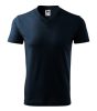 V-neck póló unisex tengerészkék S