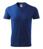 V-neck póló unisex királykék S