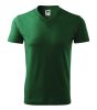 V-neck póló unisex üvegzöld S