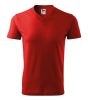 V-neck póló unisex piros S