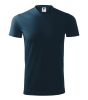 Heavy V-neck póló unisex tengerészkék S