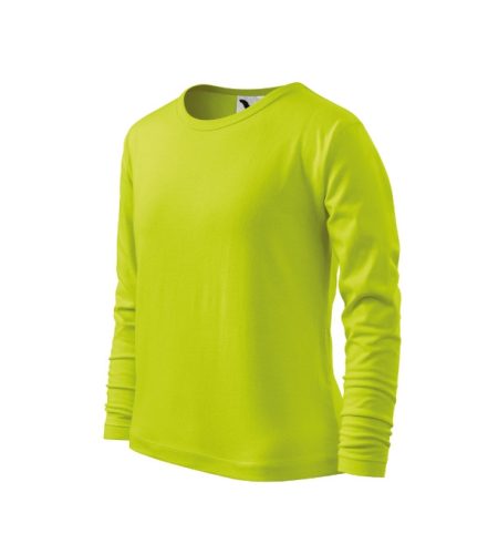 Fit-T LS póló gyerek lime 158 cm/12 éves