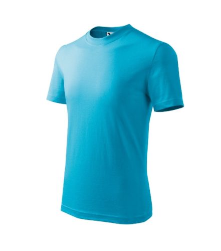 Basic póló gyerek türkiz 146 cm/10 éves