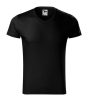 Slim Fit V-neck póló férfi fekete S