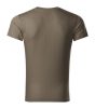 Slim Fit V-neck póló férfi army S