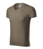 Slim Fit V-neck póló férfi army L