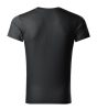 Slim Fit V-neck póló férfi ébenszürke 2XL