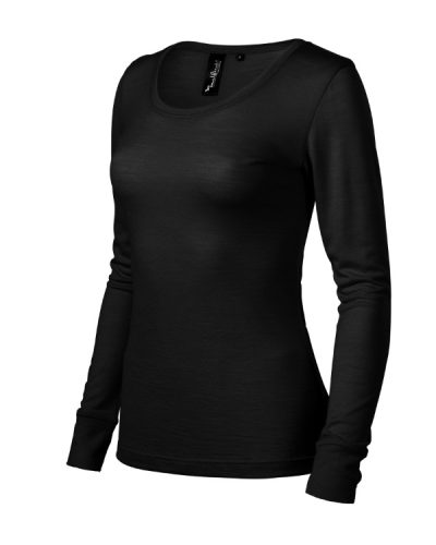 Merino Rise LS póló női fekete 2XL