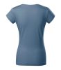 Fit V-neck póló női farmerkék XS