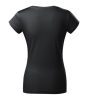 Fit V-neck póló női ébenszürke XS