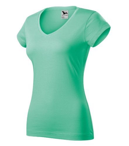 Fit V-neck póló női menta S