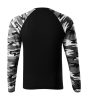 Camouflage LS póló unisex szürke terepszín XS