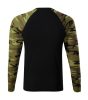 Camouflage LS póló unisex zöld terepszín XS