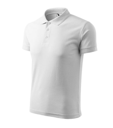 Pique Polo galléros póló férfi fehér 5XL