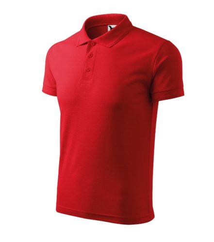 Pique Polo galléros póló férfi piros 2XL