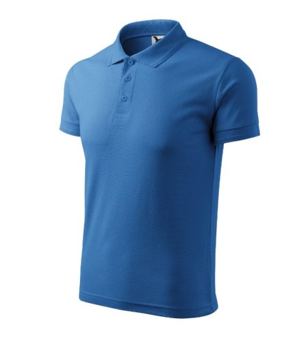 Pique Polo galléros póló férfi azúrkék 3XL