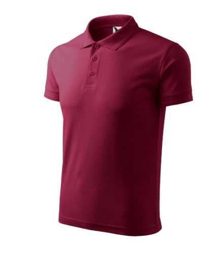 Pique Polo galléros póló férfi garnet XL